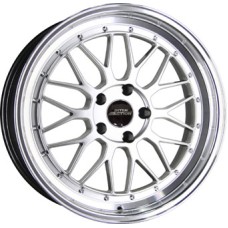 B9 17x7.5  4x100 5x100 5x108 5x112 5x120 73.1 SILVER POLISHED